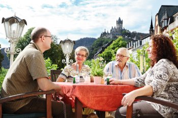 Beim Wein in Cochem © Ferienland Cochem